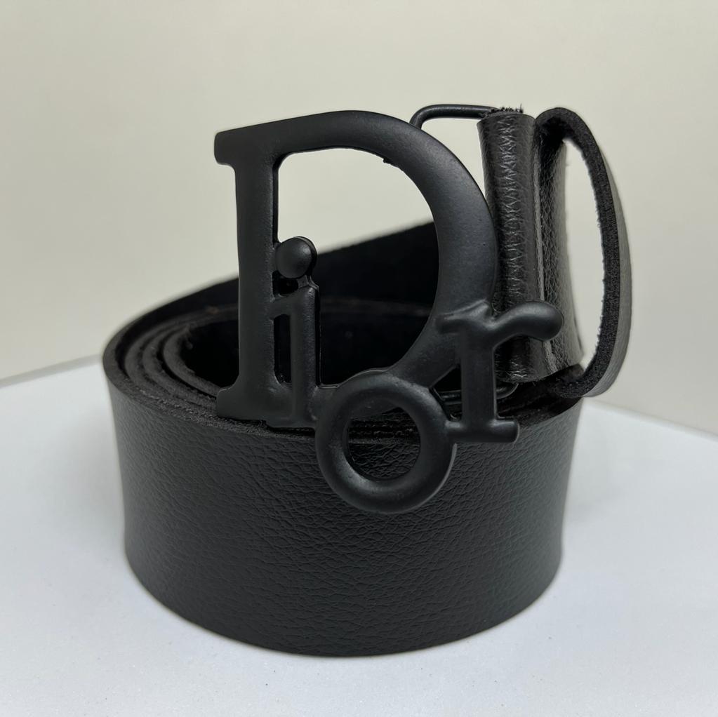 Cinto Grife Dior Couro Sintético Unissex Fivela Metal