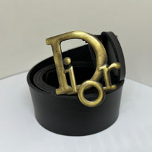 Cinto Grife Dior Couro Sintético Unissex Fivela Metal