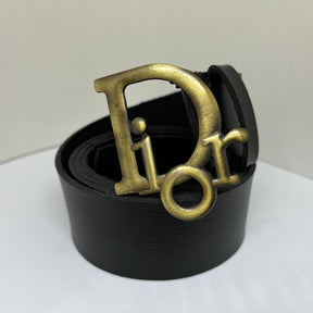 Cinto Grife Dior Couro Sintético Unissex Fivela Metal