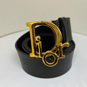 Cinto Grife Dior Couro Sintético Unissex Fivela Metal