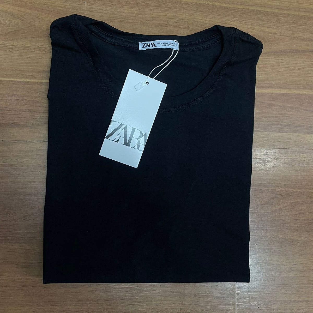 Camiseta Grife Básica Preta Padrão Zara Confort Malha Alta Tecnologia
