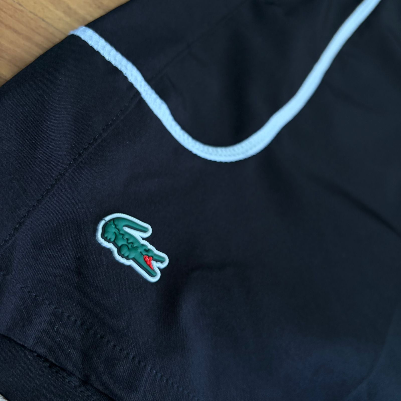 Shorts Grife Lacoste Preto Ultradry