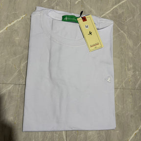 Camiseta Grife BROOKSFIELD branca  com Pássaro Bordado